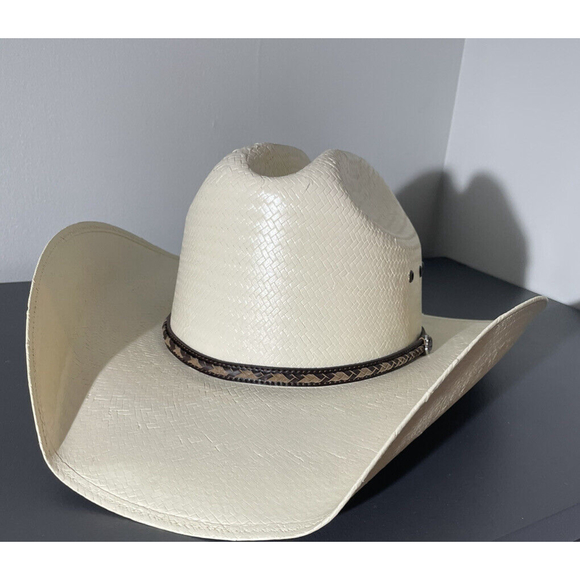 Justin Men's 20X Belton Handwoven Ivory Straw Western Cowboy Hat JS1330BELT - View #2